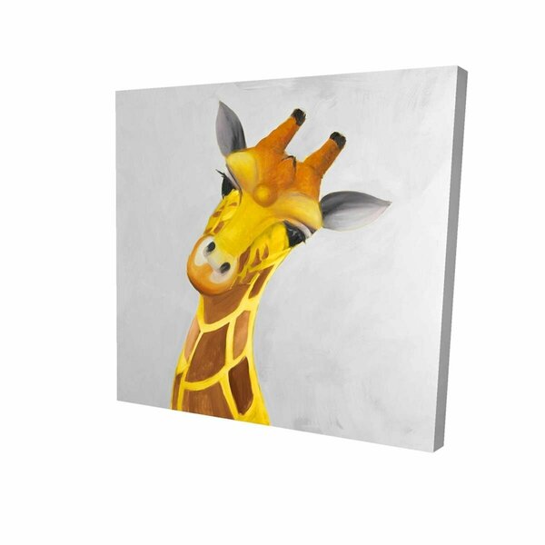 Fondo 12 x 12 in. Curious Giraffe-Print on Canvas FO2773805